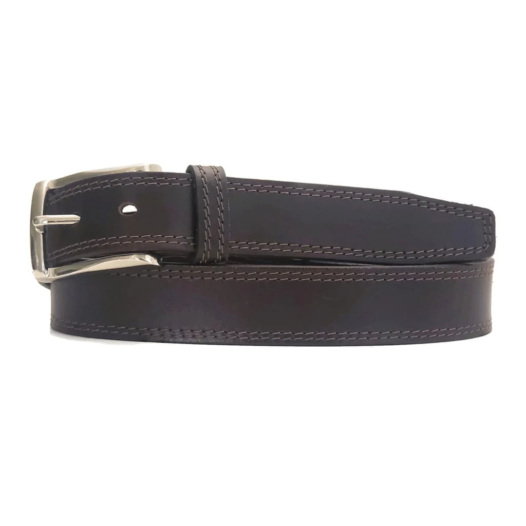 The Milestone Belt - Black Formal 100% Real Leather Belt - Image 9