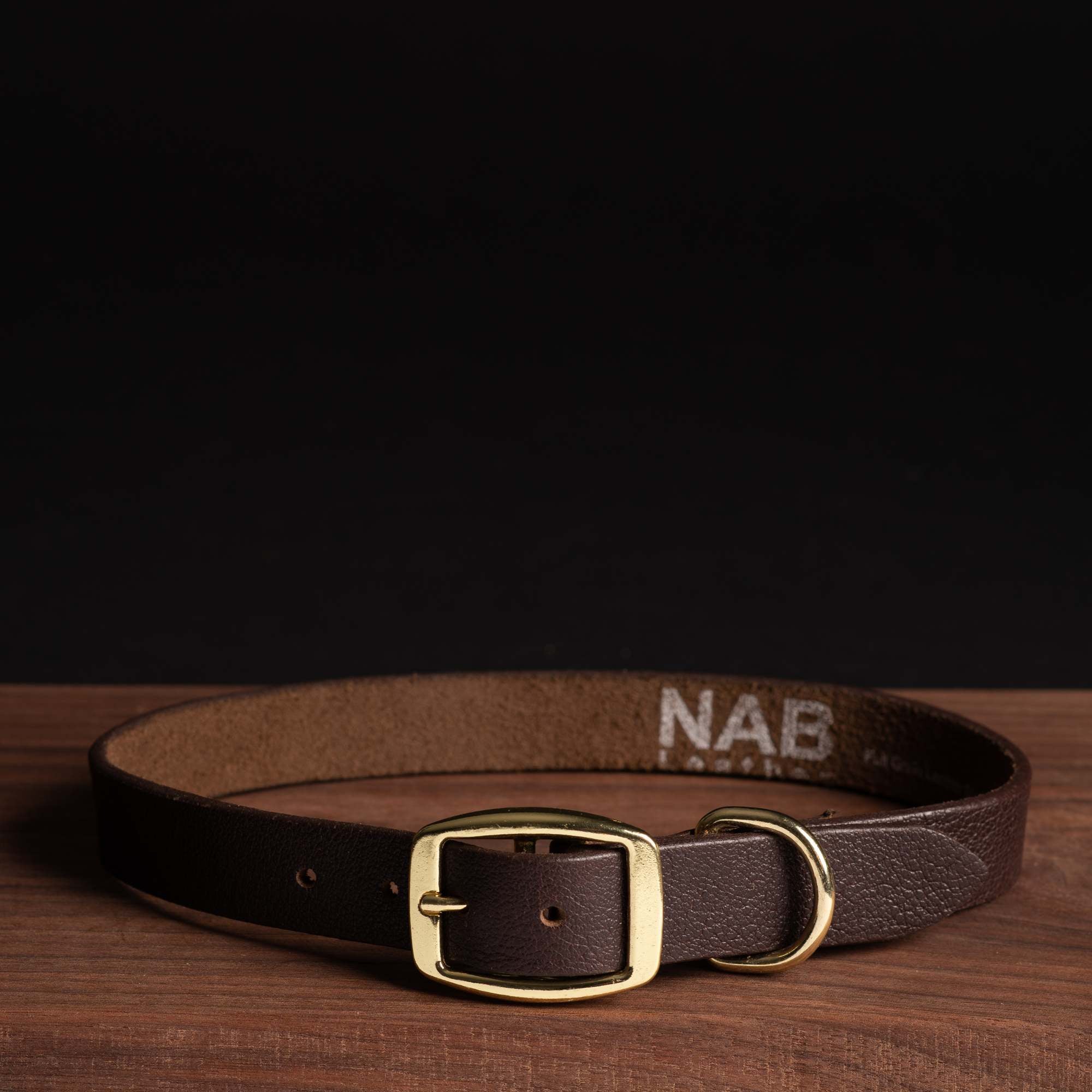Rover - Classic Black Full-Grain Leather Dog Collar - Image 4