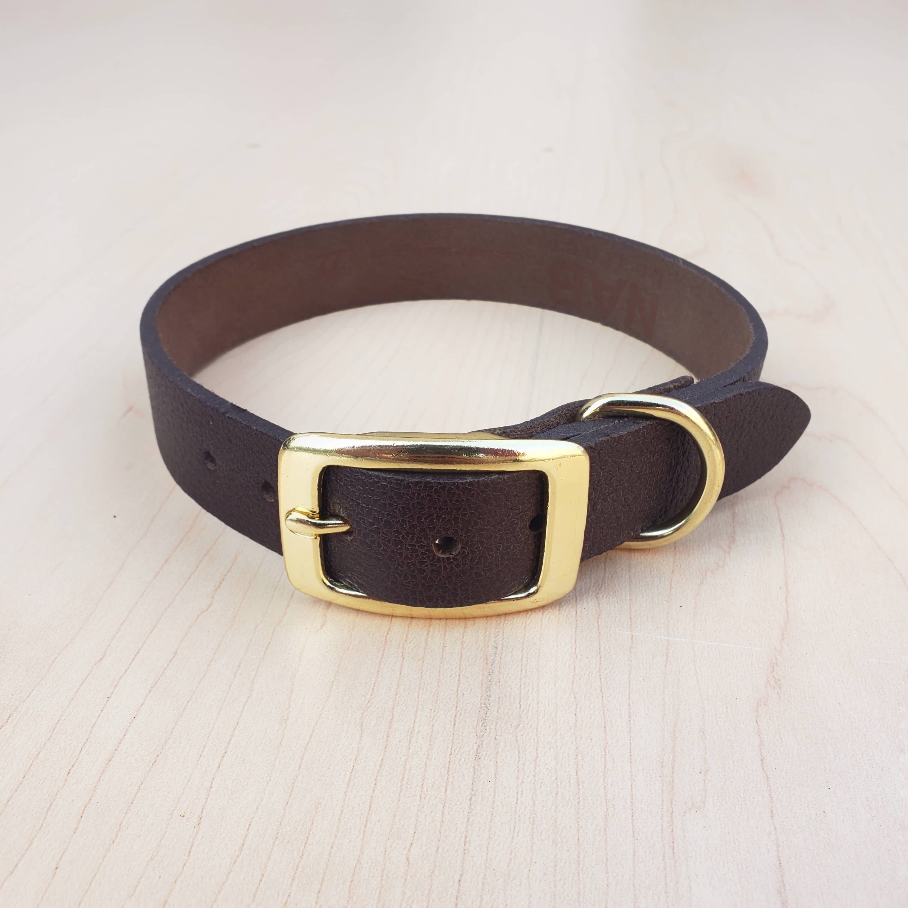 Black Leather Dog Leash and Collar Set - Made in Canada - Image 6