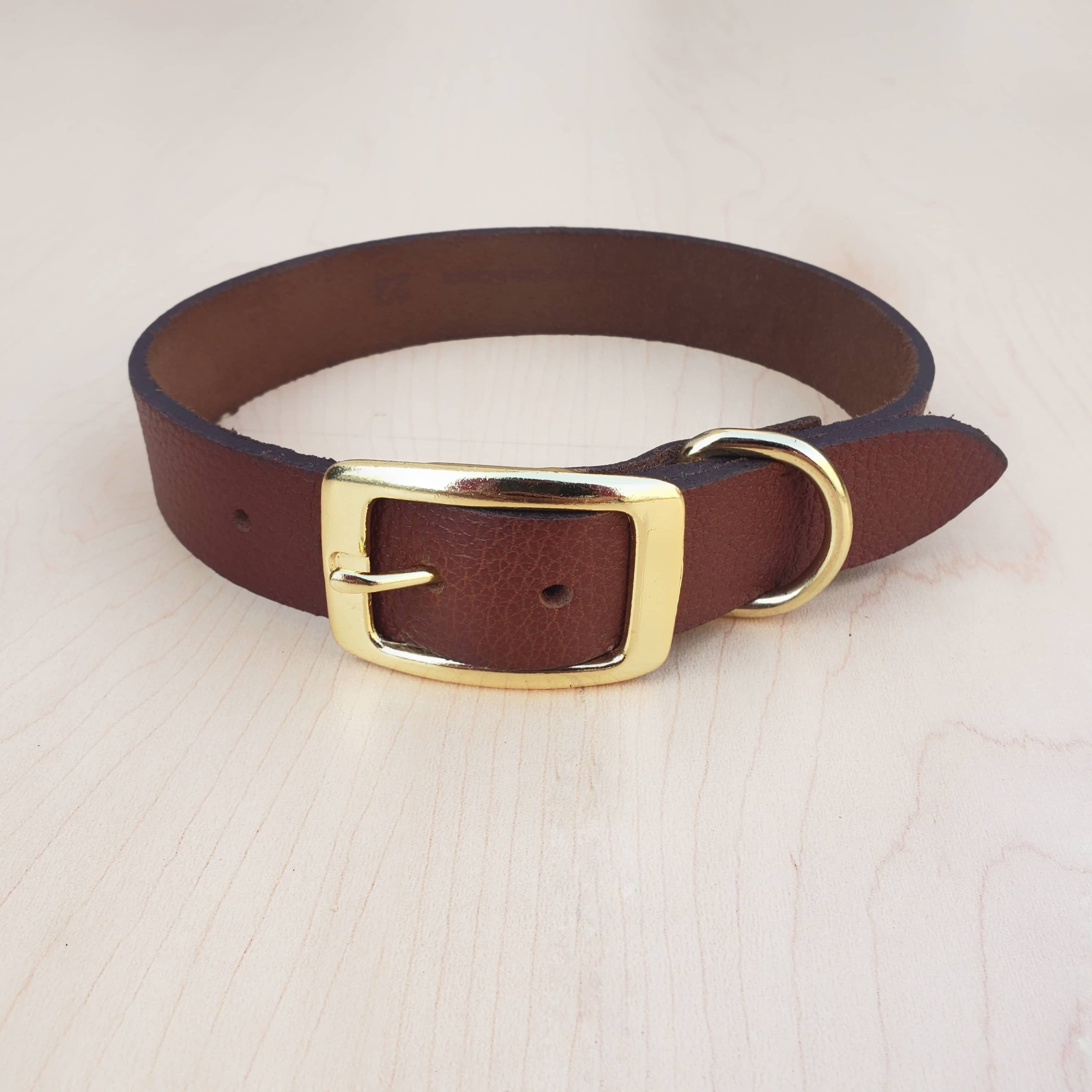 Black Leather Dog Leash and Collar Set - Made in Canada - Image 9