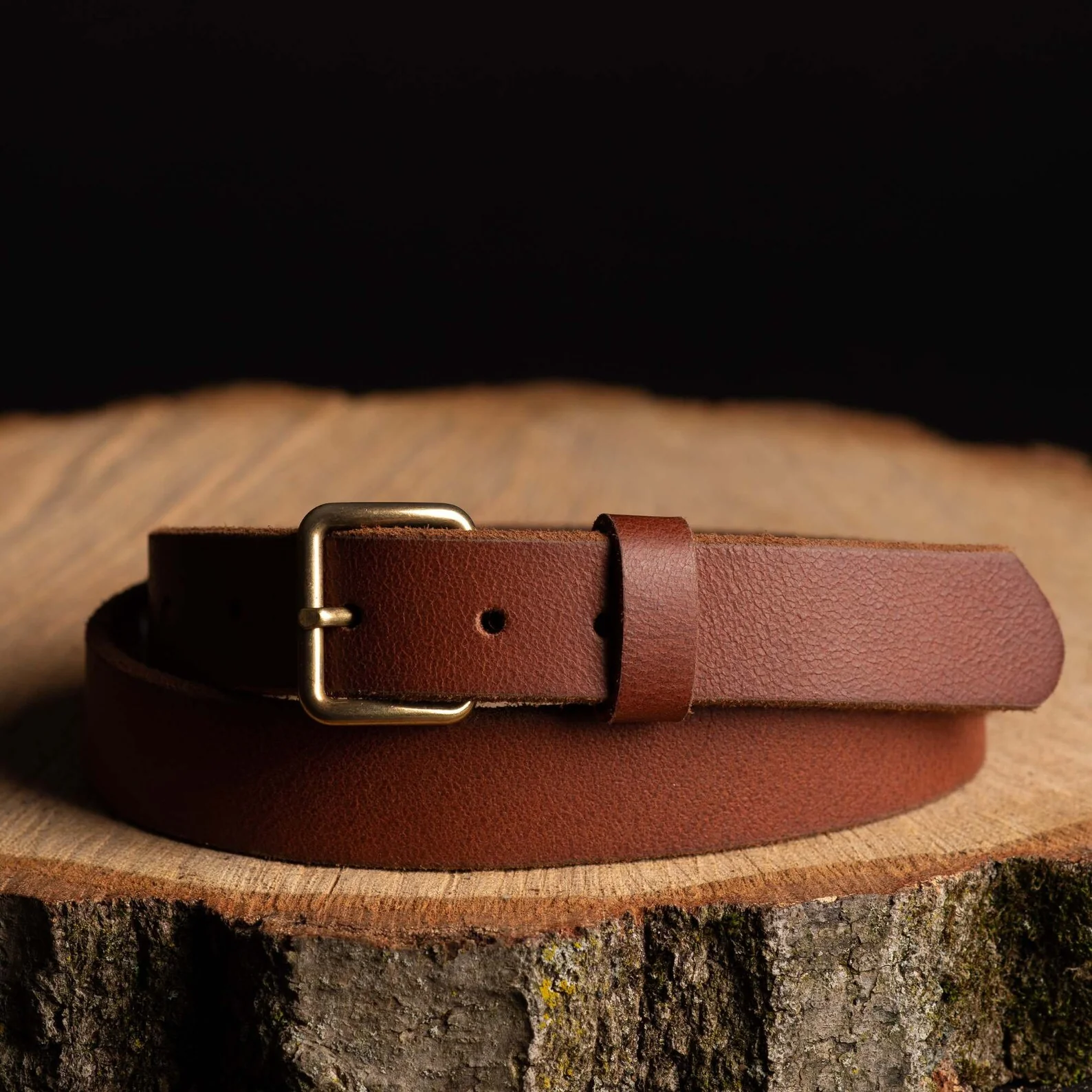 Kyomi- Brown 100% Premium Leather Belt- Made in Canada - Image 8
