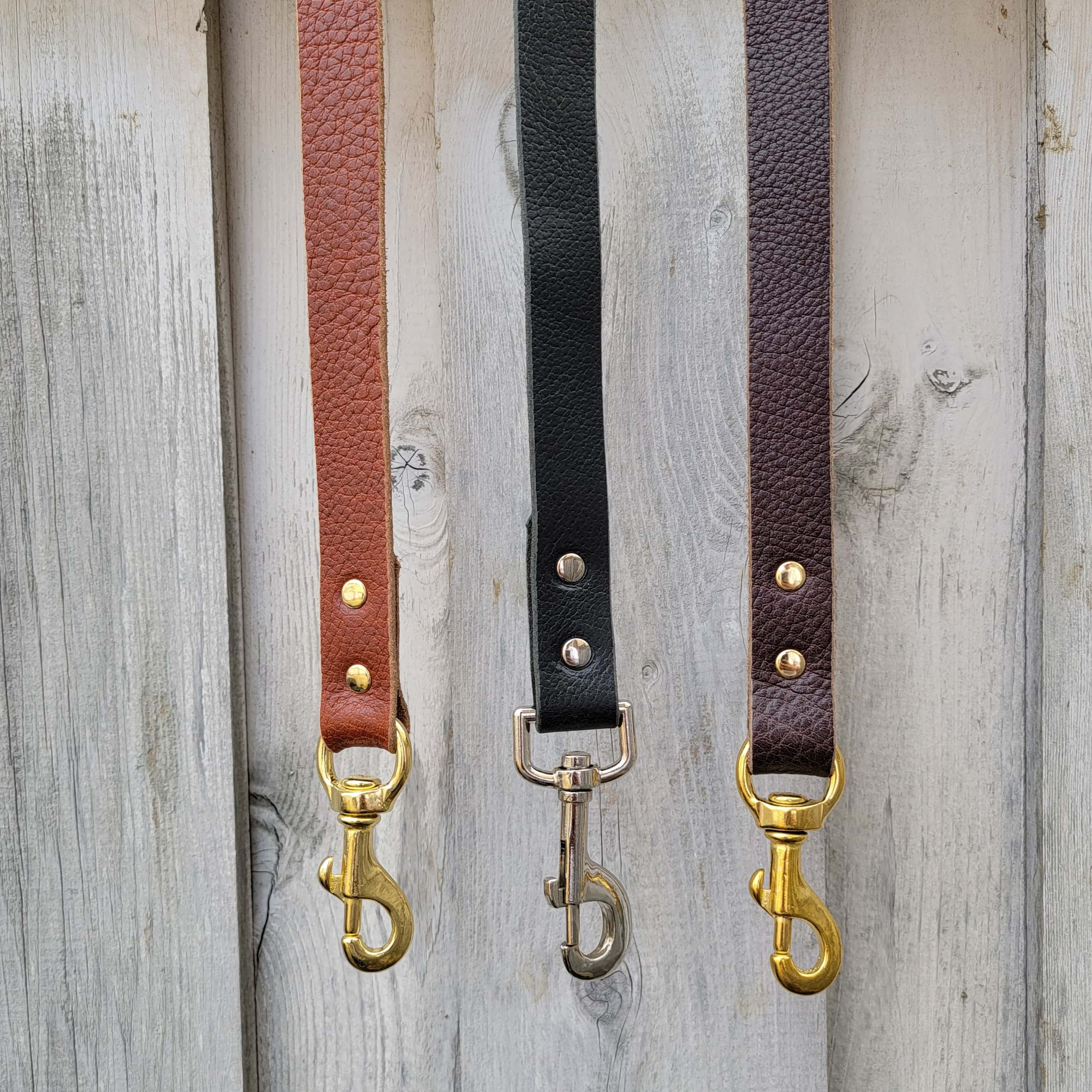 Brown Braided Leather Dog Leash 60'' - Made in Canada - Image 8