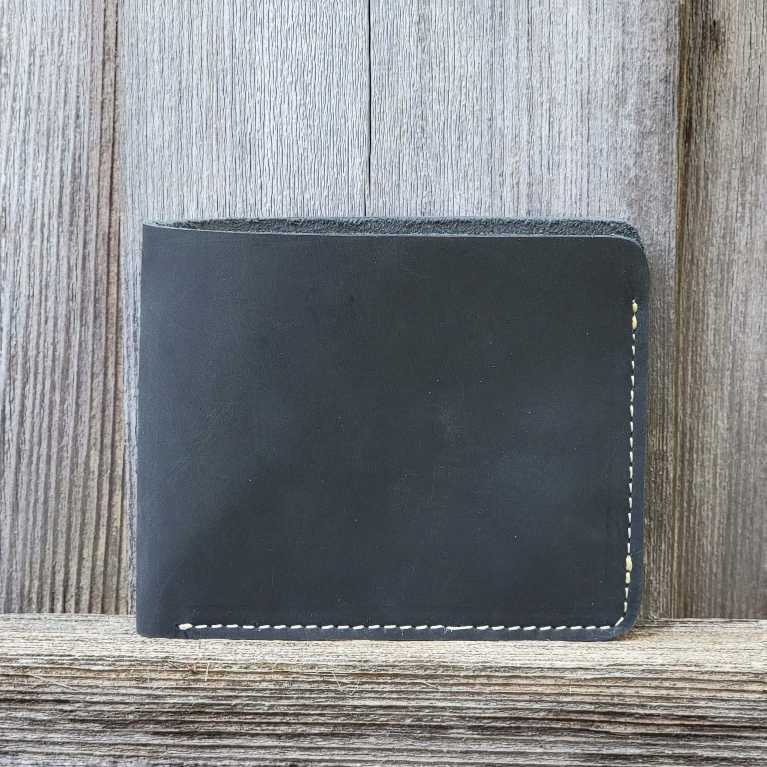 Brown Full Grain Leather Wallet with Coin Pouch - Made in Canada - Image 4