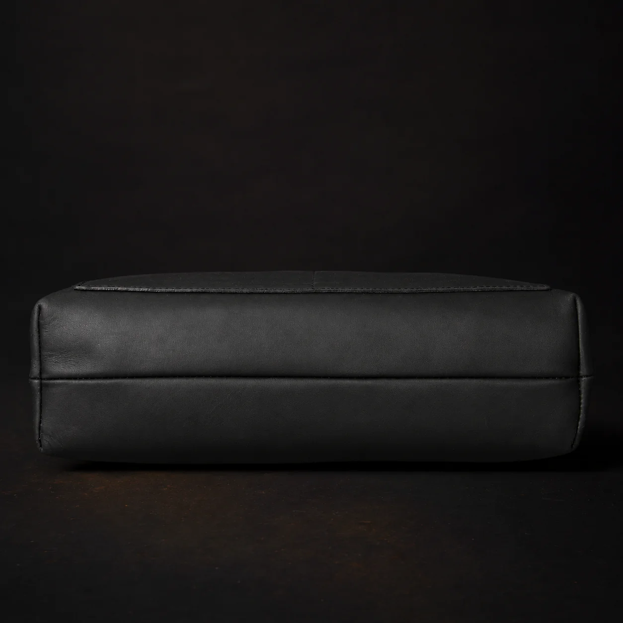 Classic Black Leather Tote Bag - Image 13