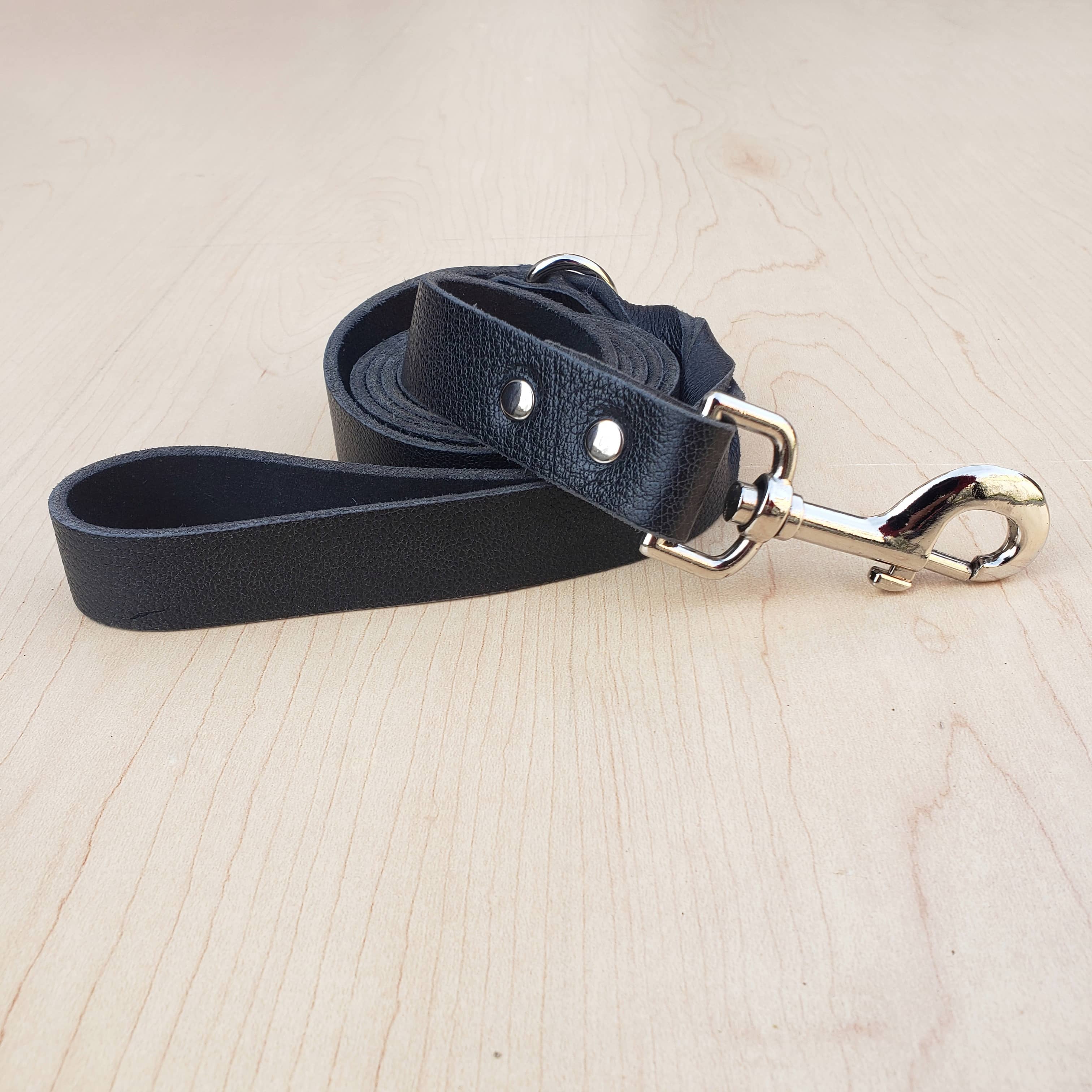Cognac Braided Leather Dog Leash 60'' - Made in Canada - Image 7