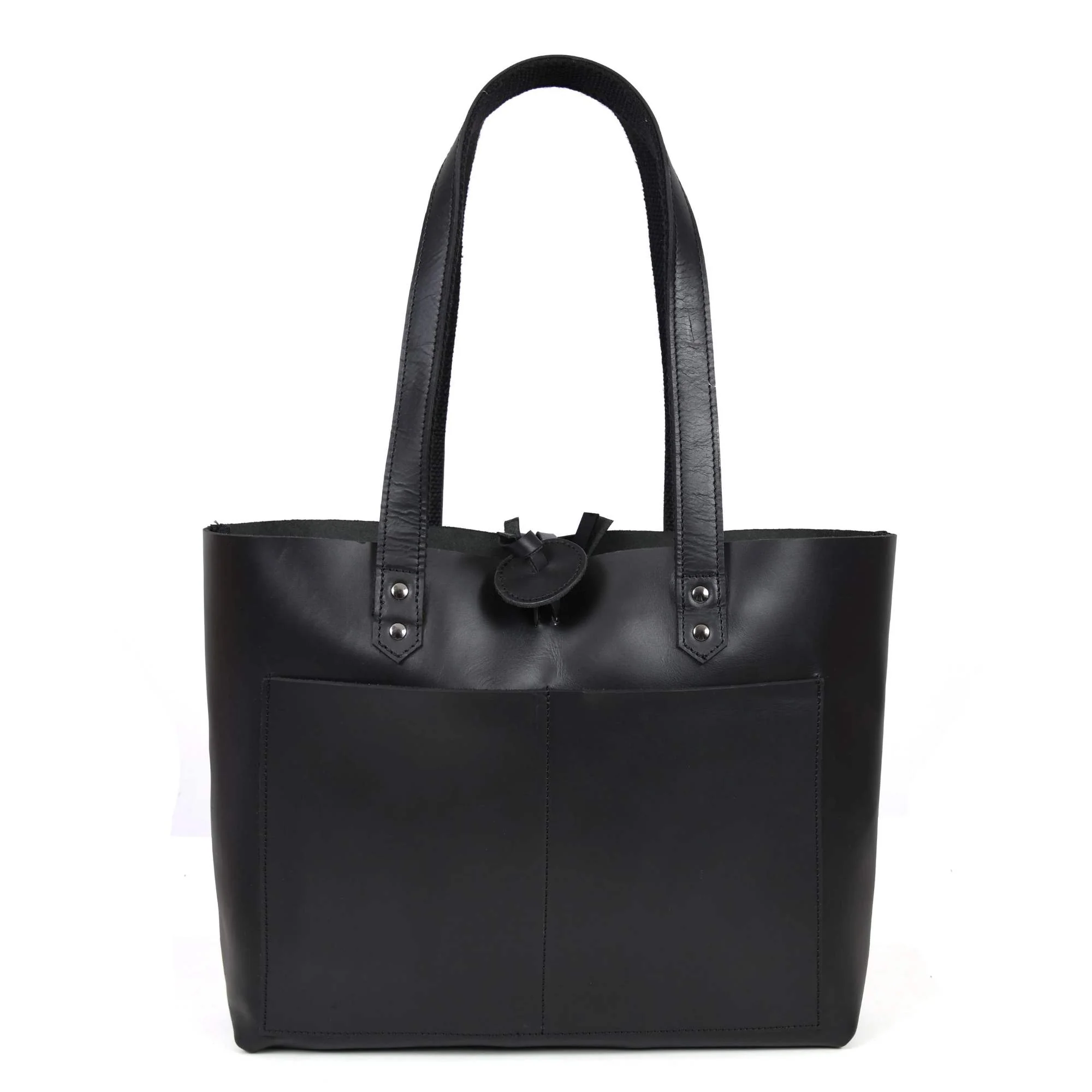 Tolredo - Brown Leather Tote Bag with Leather Closure - Image 13