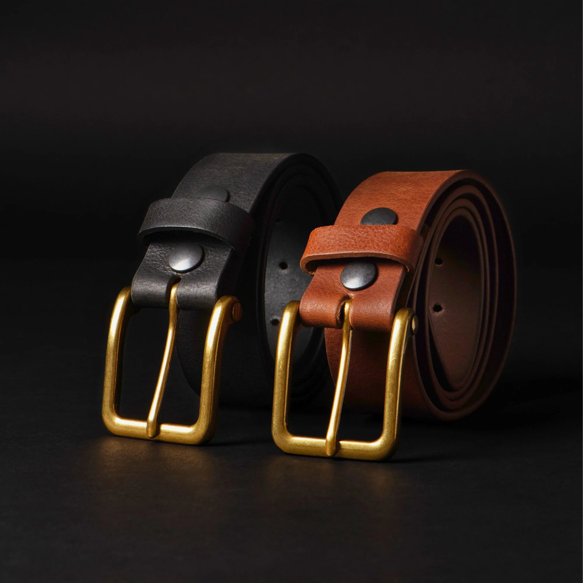 The Alchemist Belt - Brown Leather Belt With Gold-Tone Buckle - Image 4