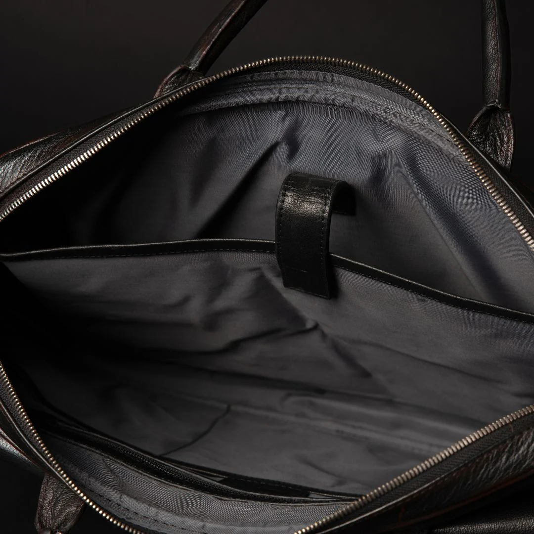 Ember - Hand-Dyed Full-Grain Leather Laptop Bag - Image 4