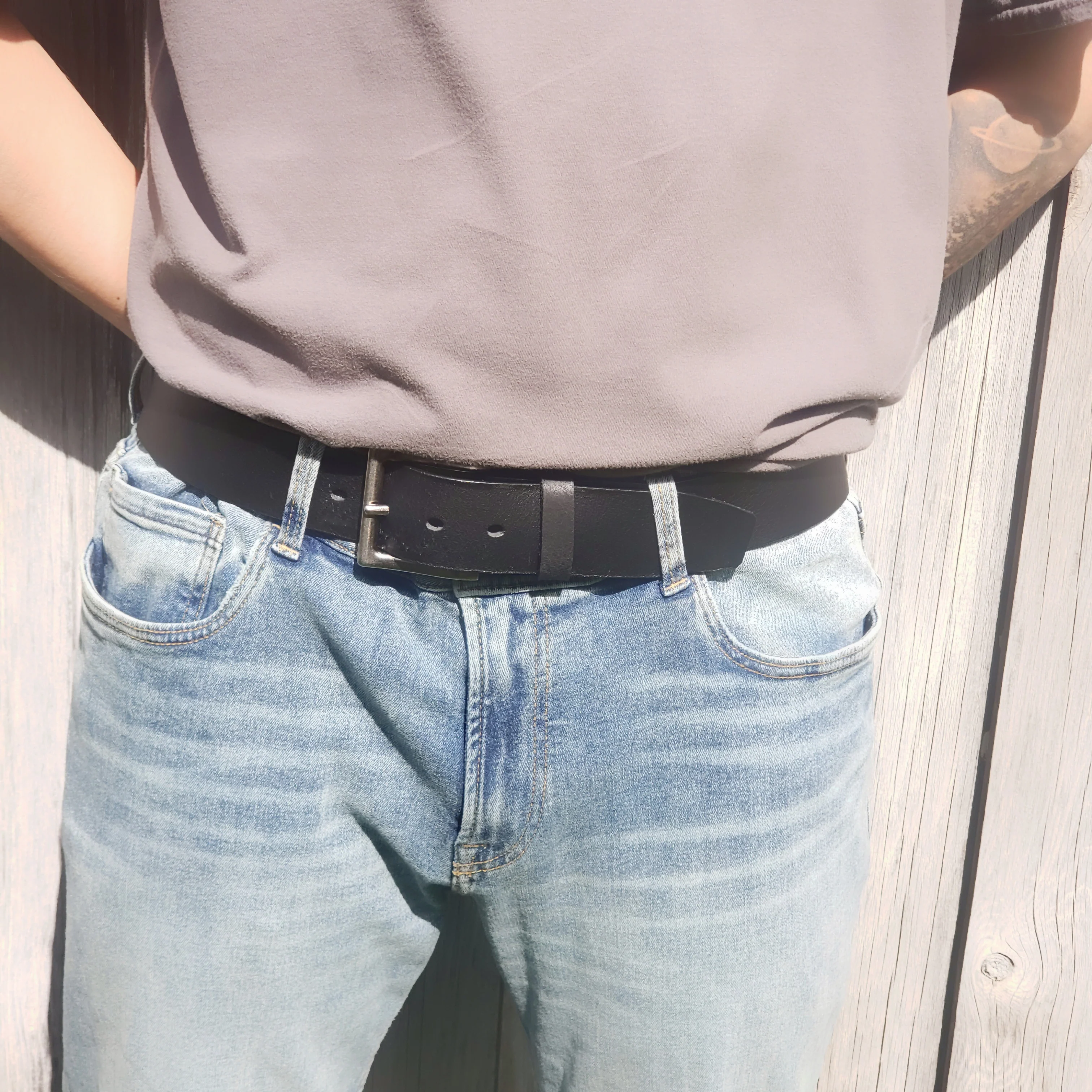 Long Haul Belt + Wallet - Men's Leather Belt and Wallet Gift Set - Image 3