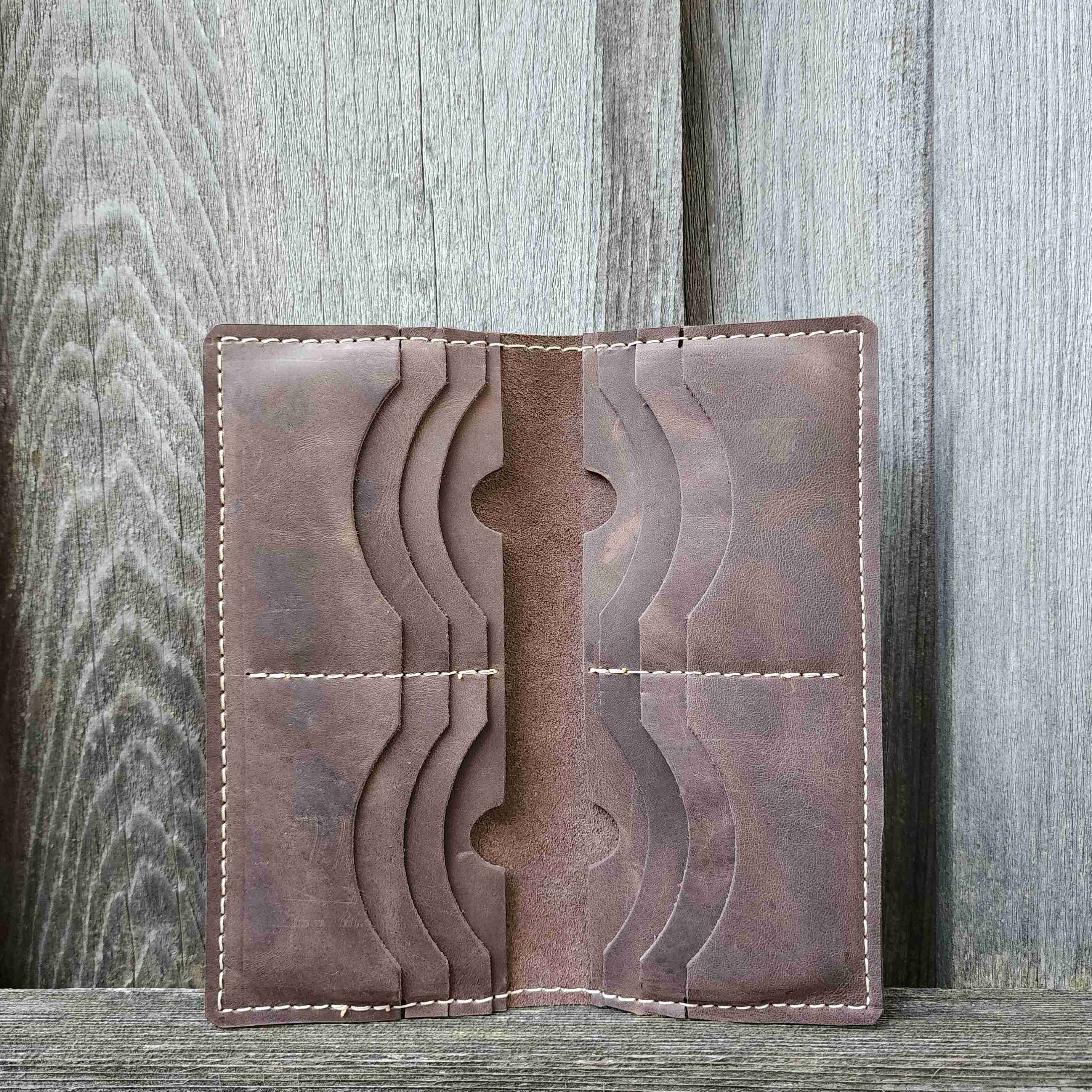 The Long Wallet - Black 100% Full-Grain Leather Long Wallet - Image 6