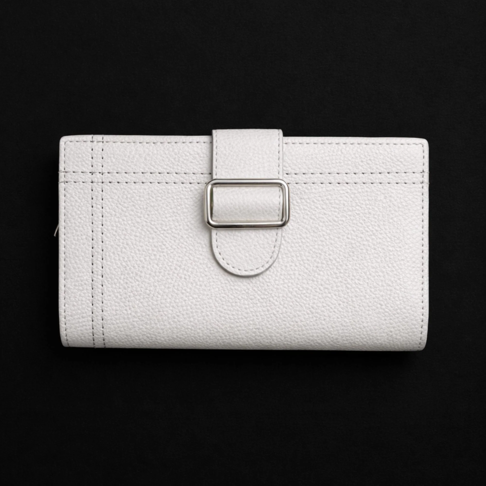 Madison - Women's Premium Pebble Grain Leather Wallet Black - Image 3