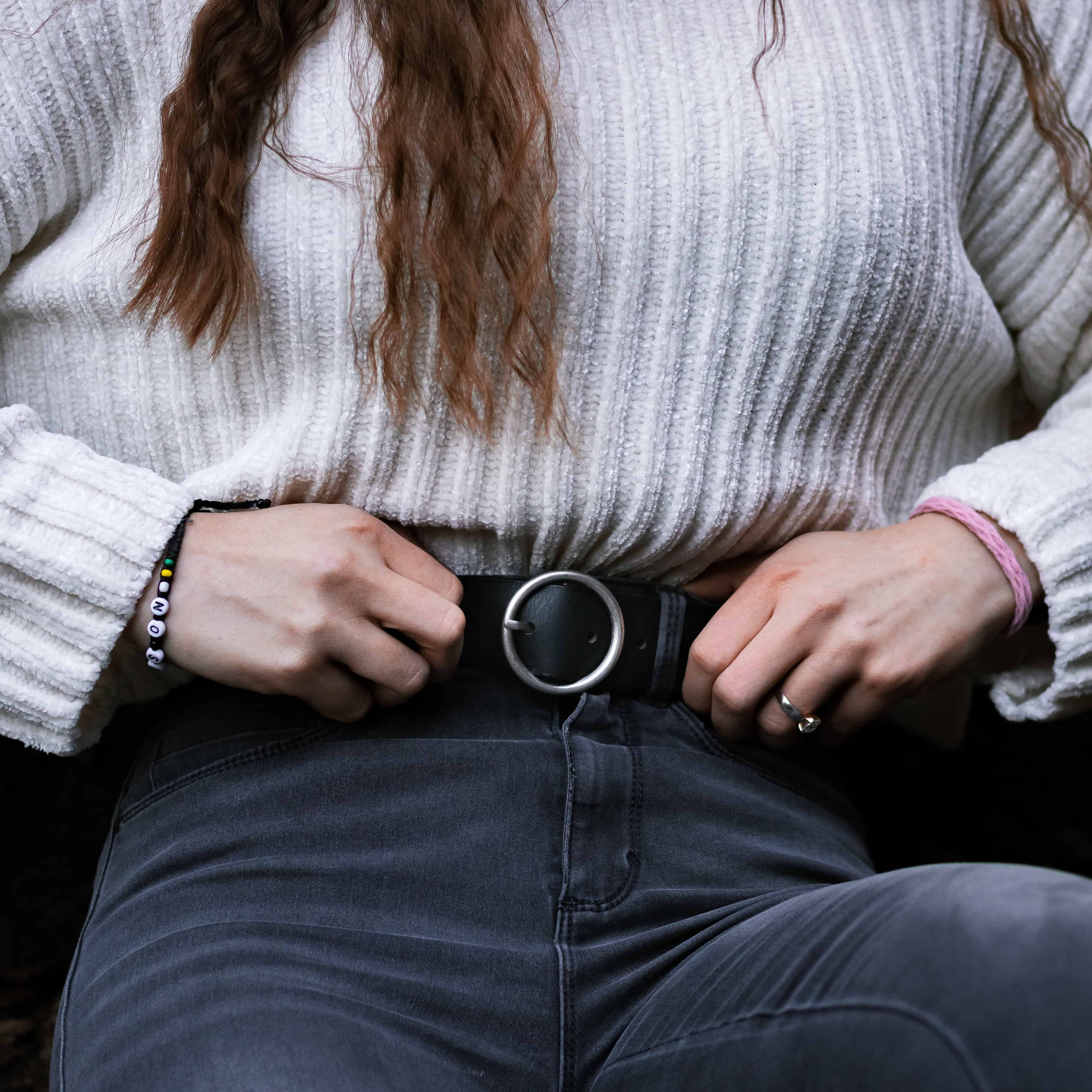 Sempre + Lucille - 2 pc Women's Leather Belt Set - Image 4