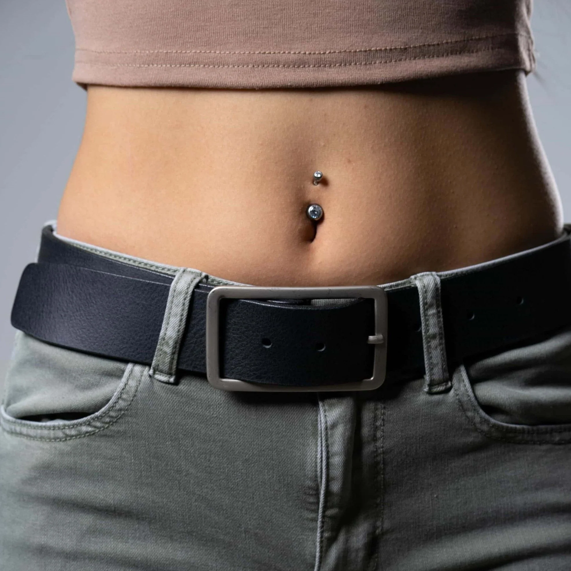 Sempre + Lucille - 2 pc Women's Leather Belt Set - Image 5