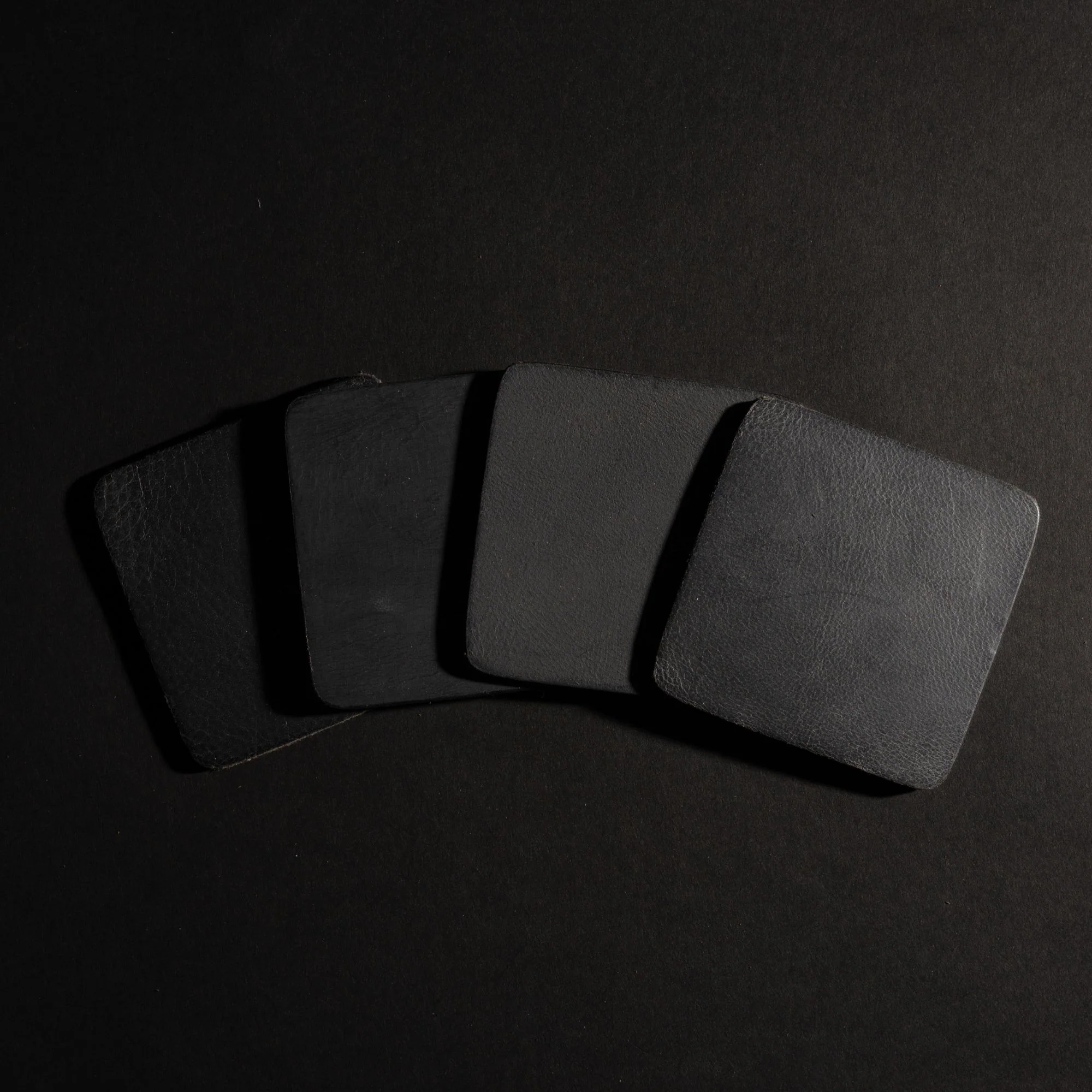 Square Coasters - Cognac Distressed Leather Coasters - Made in Canada - Image 5