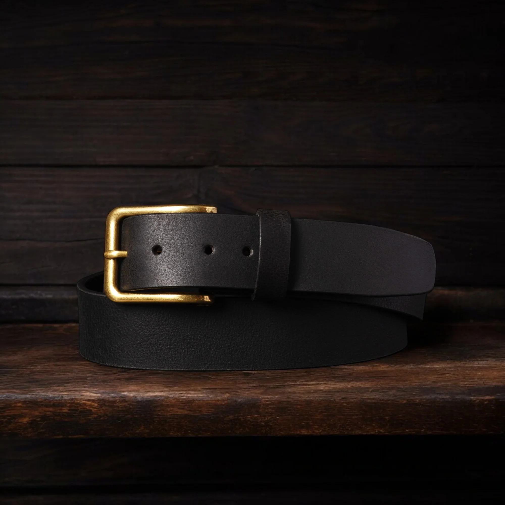 The Alchemist Belt - Brown Leather Belt With Gold-Tone Buckle - Image 5