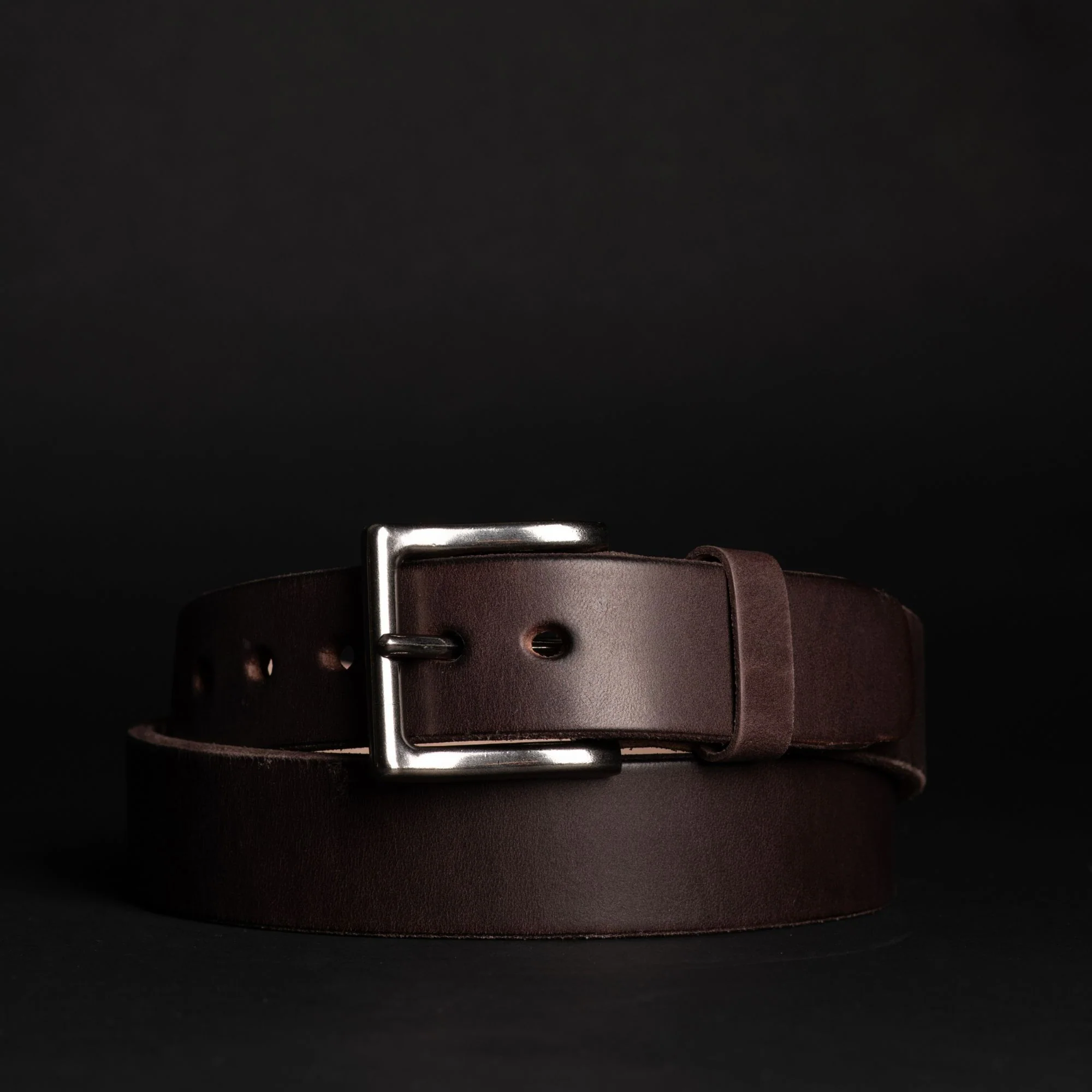 The Conquistador Belt - Black Extra Thick 14oz Full-Grain Leather Belt - Image 4