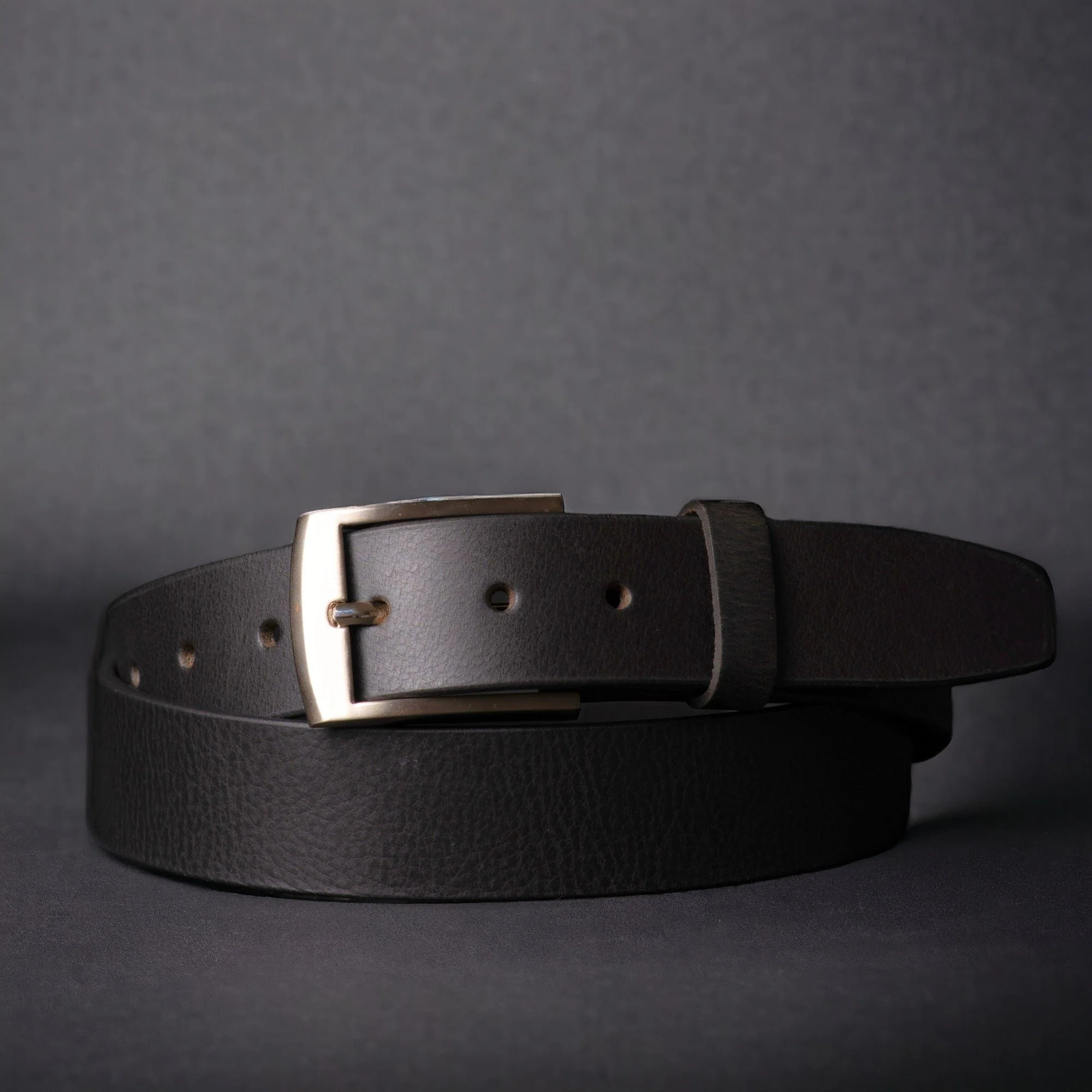 The Crest Belt - Slim Brown 35mm 100% Full-Grain Leather Belt - Image 5
