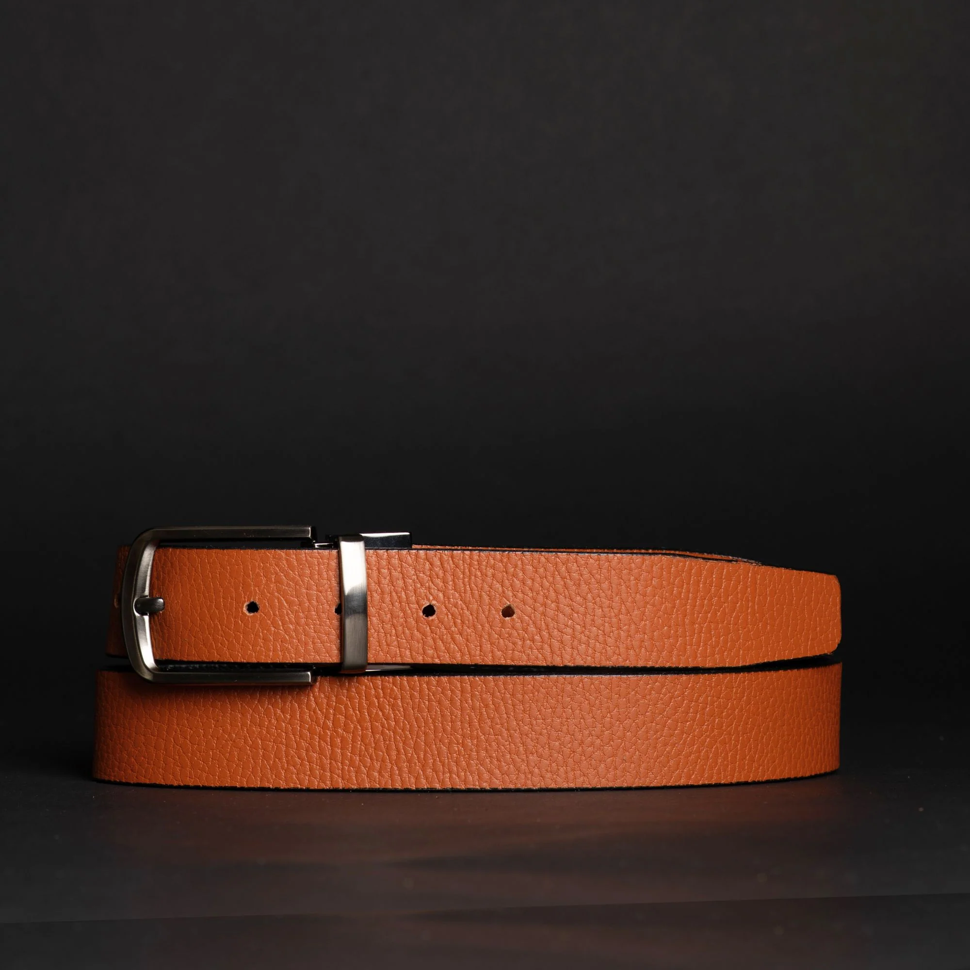 The Harvey Dent Belt - One Piece Reversible Black/Burgandy 100% Real Leather Belt - Image 10