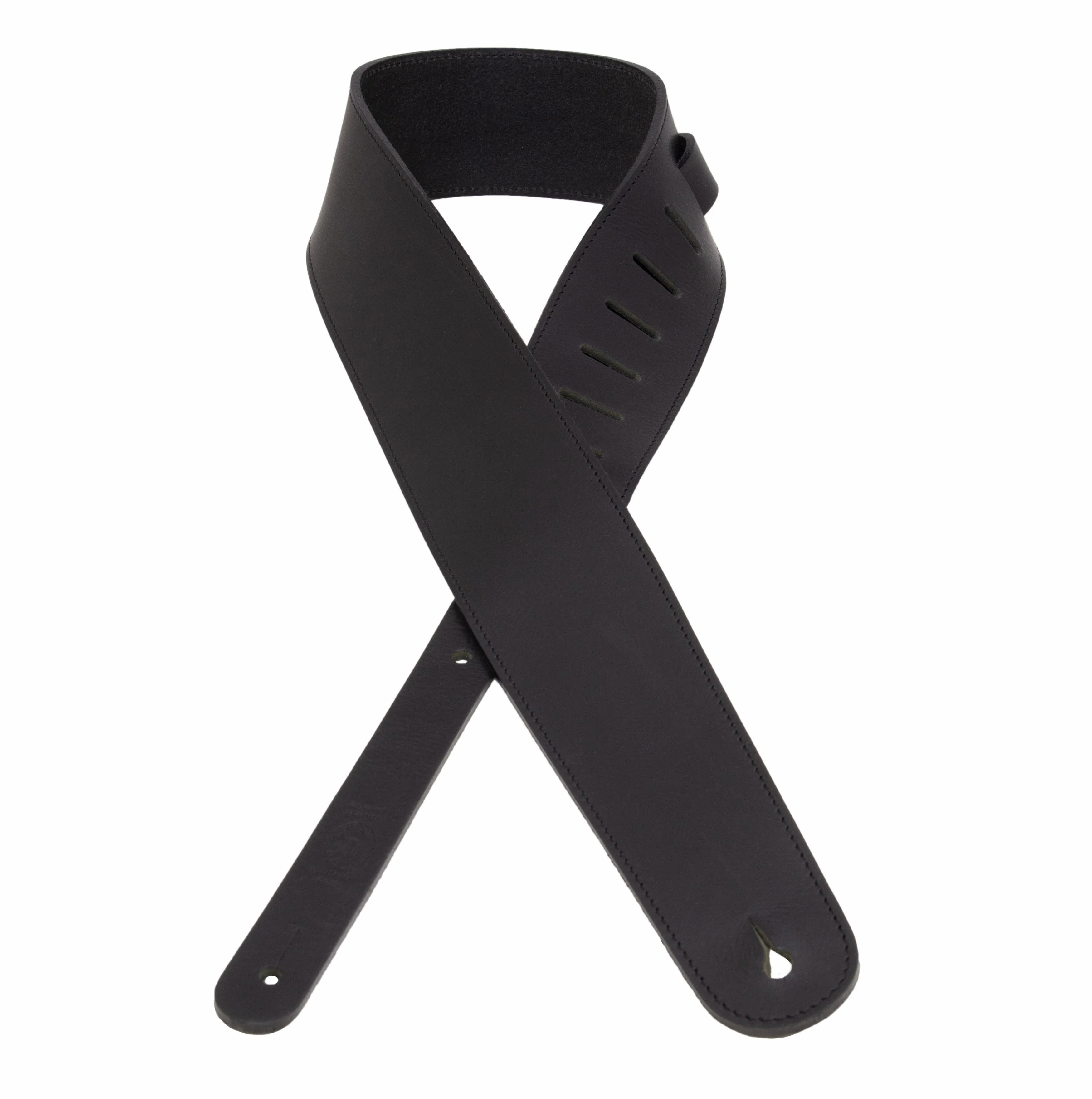 The Legend - Spotted Cognac Heavyweight Smooth Full Grain Leather Guitar Strap - Image 5