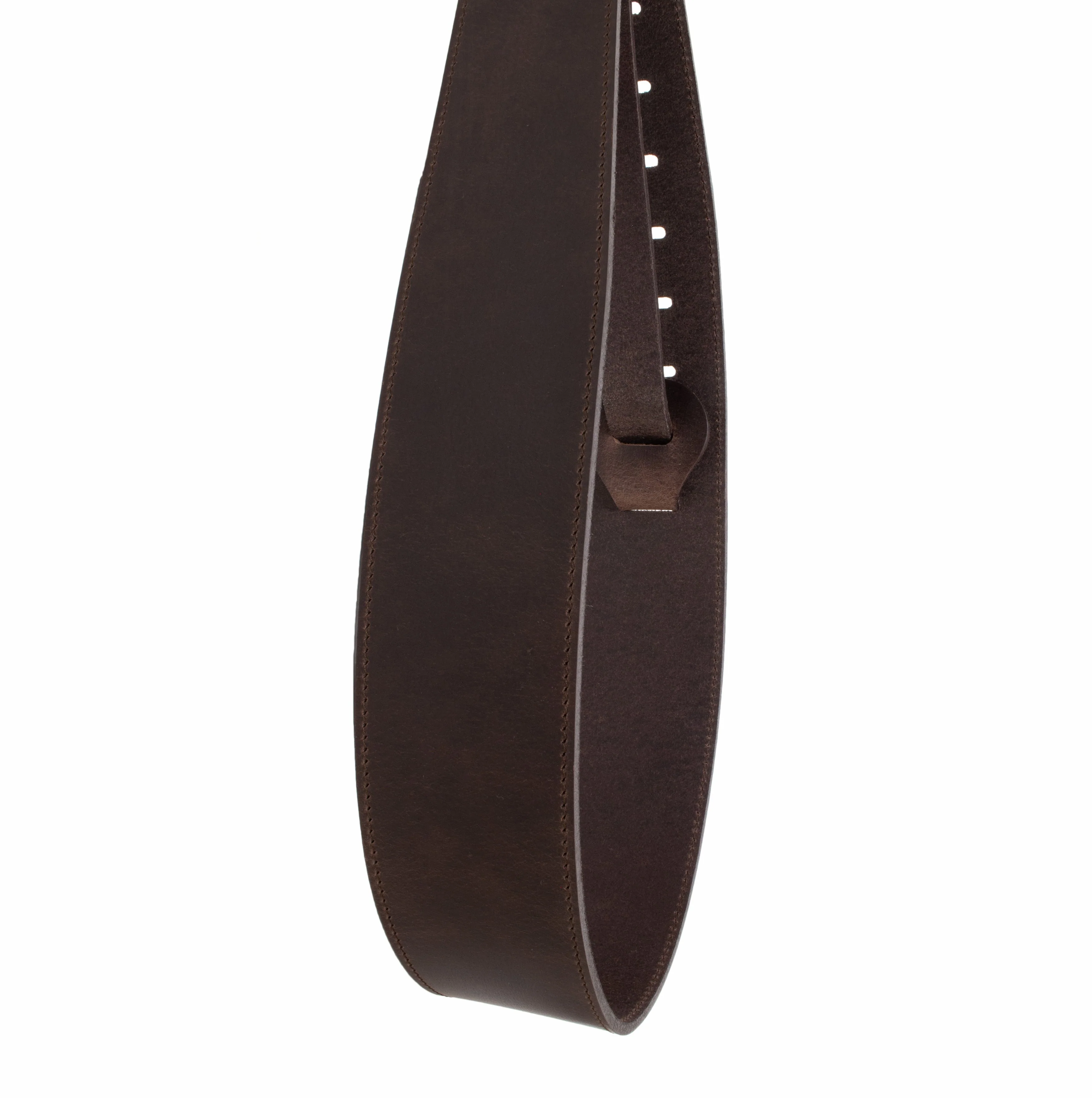 The Legend - Spotted Cognac Heavyweight Smooth Full Grain Leather Guitar Strap - Image 9