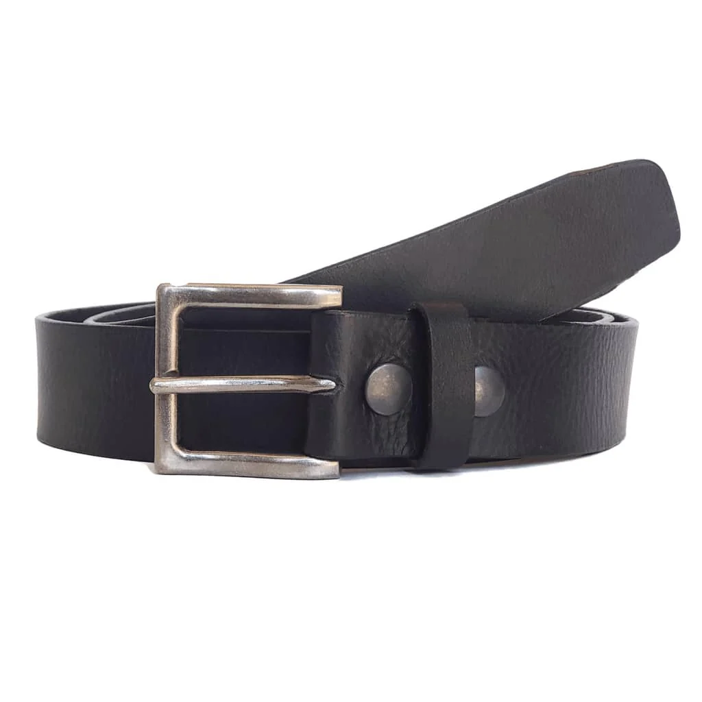 The Long Haul Belt - Black Custom Engraved Leather Belt - Image 13