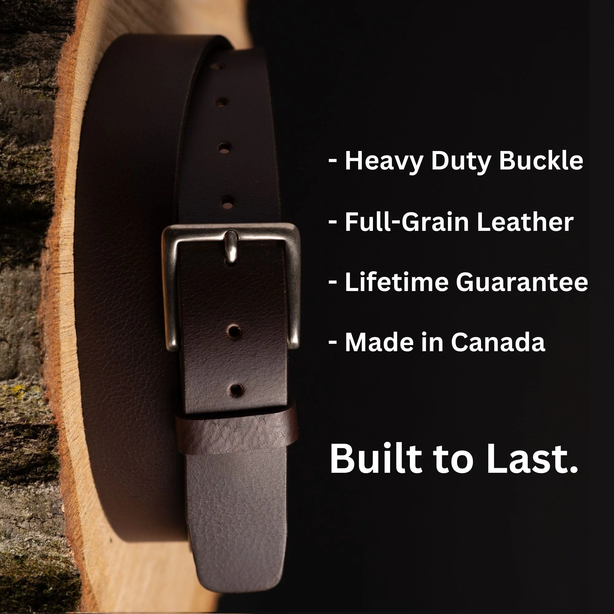 The Long Haul Belt - Black Custom Engraved Leather Belt - Image 7