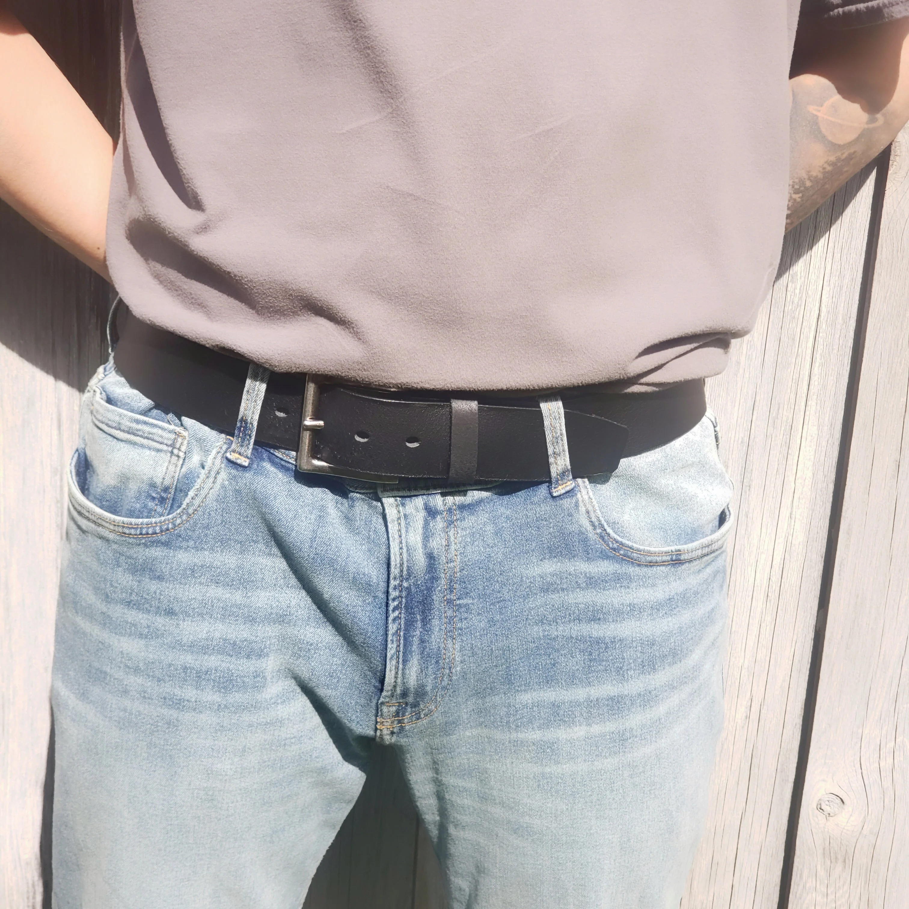 The Long Haul Belt - Brown Custom Engraved Leather Belt - Image 7