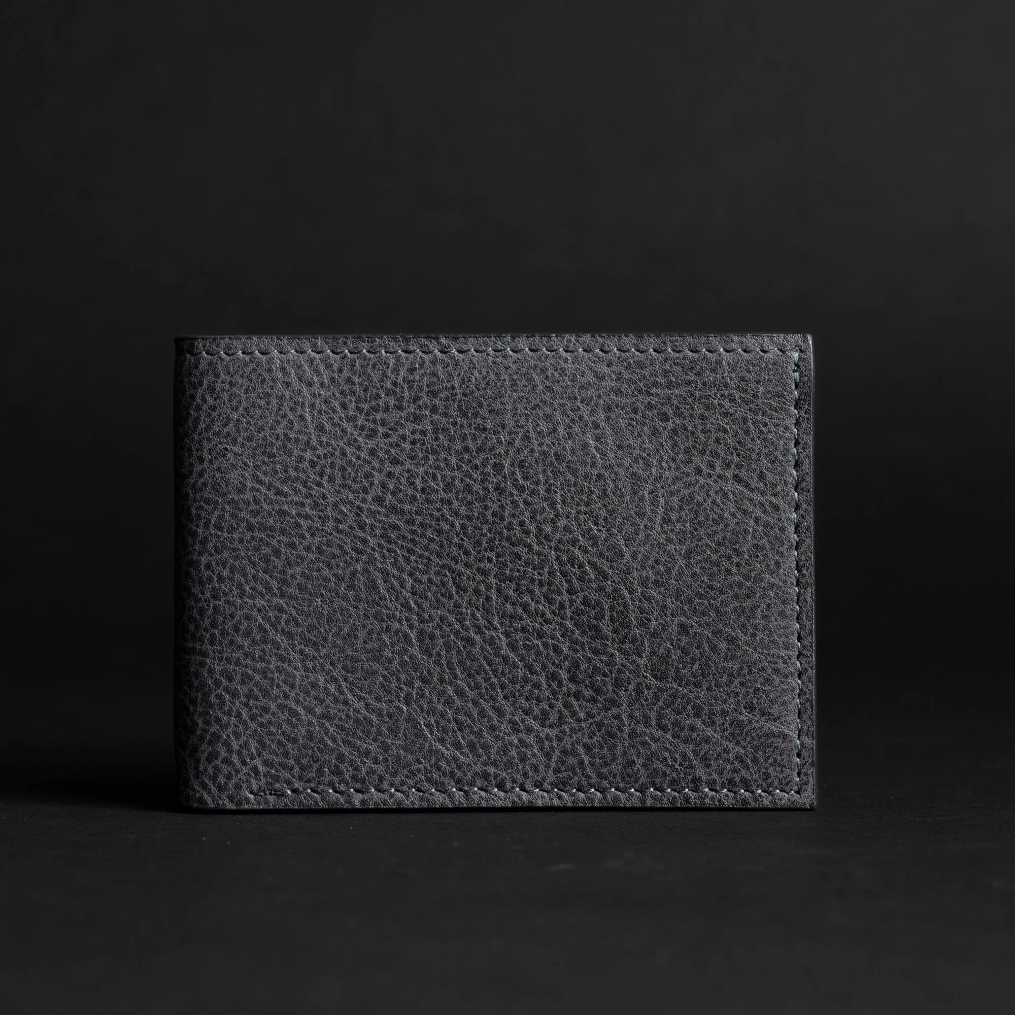The Maverick Wallet - Cognac American Pebble Grain Bison Leather Wallet - Image 9