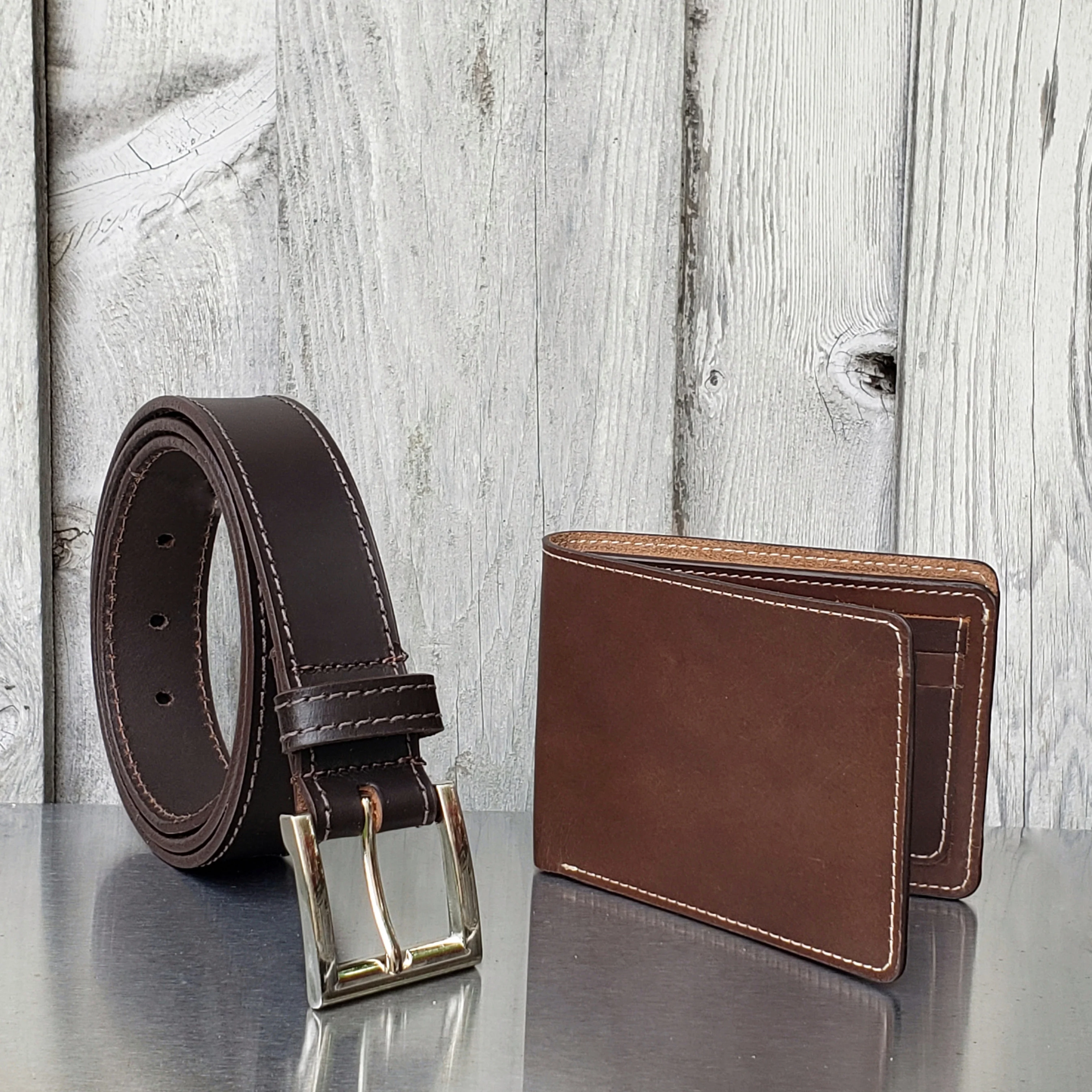 The Milestone Belt + Wallet - Men's Leather Belt and Wallet Gift Set - Image 3