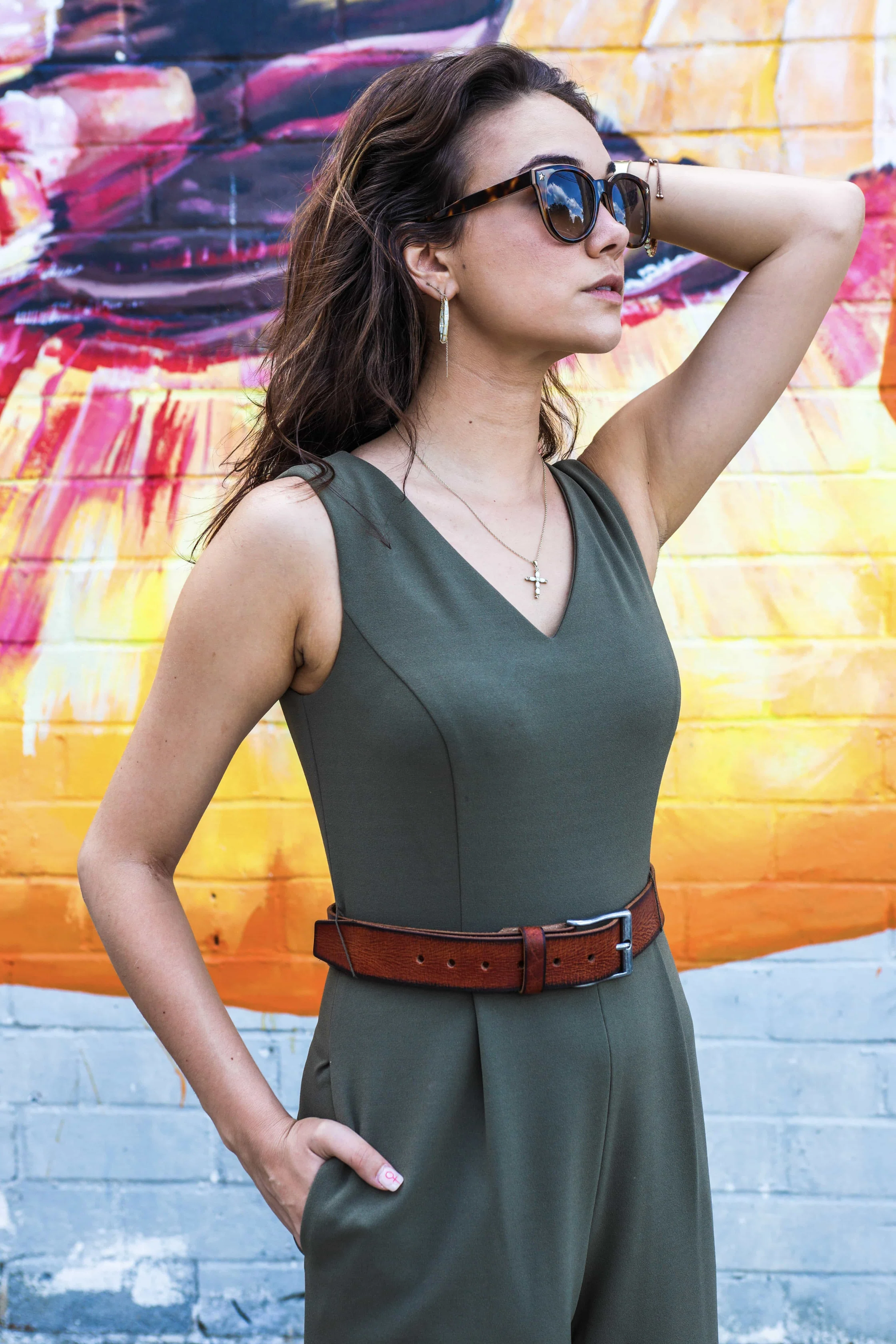 The Mountain Belt - Grey Women's Leather Belt with Charred Edges - Image 6