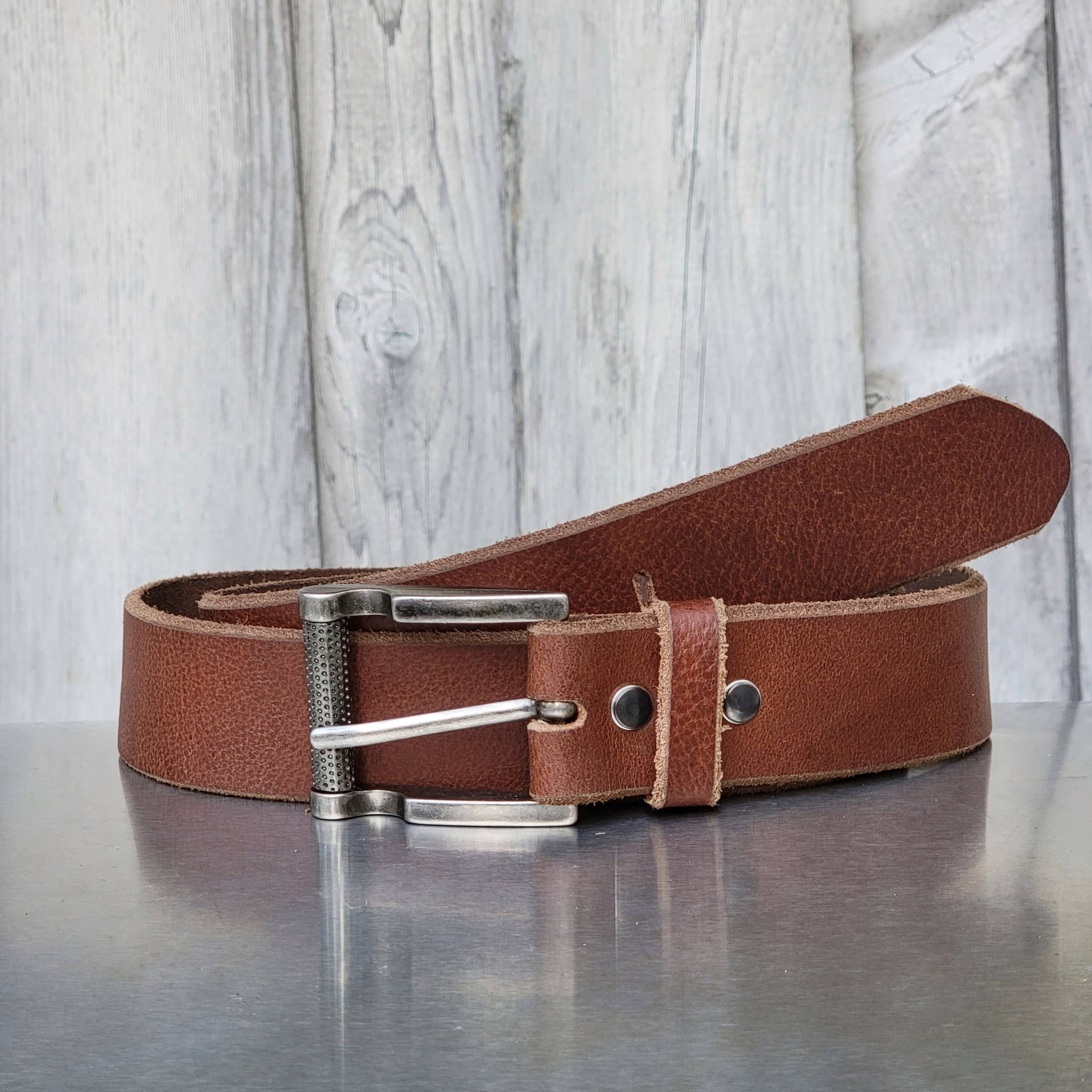The Pinnacle Belt - Cognac 100 % Premium Leather Belt - Image 3
