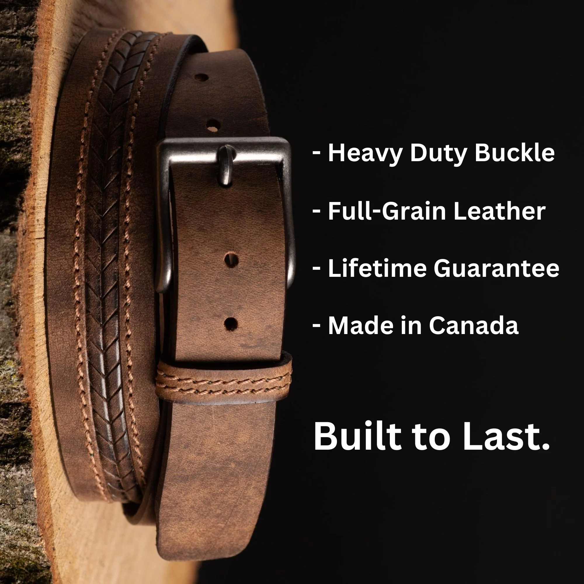 Brown Arrow Patterned 100% Real Distressed Leather Belt - Image 8
