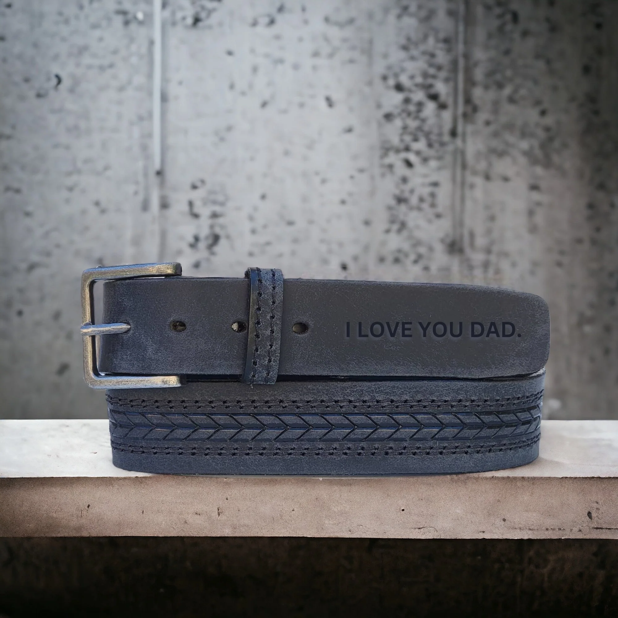 The Purpose Belt - Brown Custom Engraved 100% Real Distressed Leather Belt - Image 4