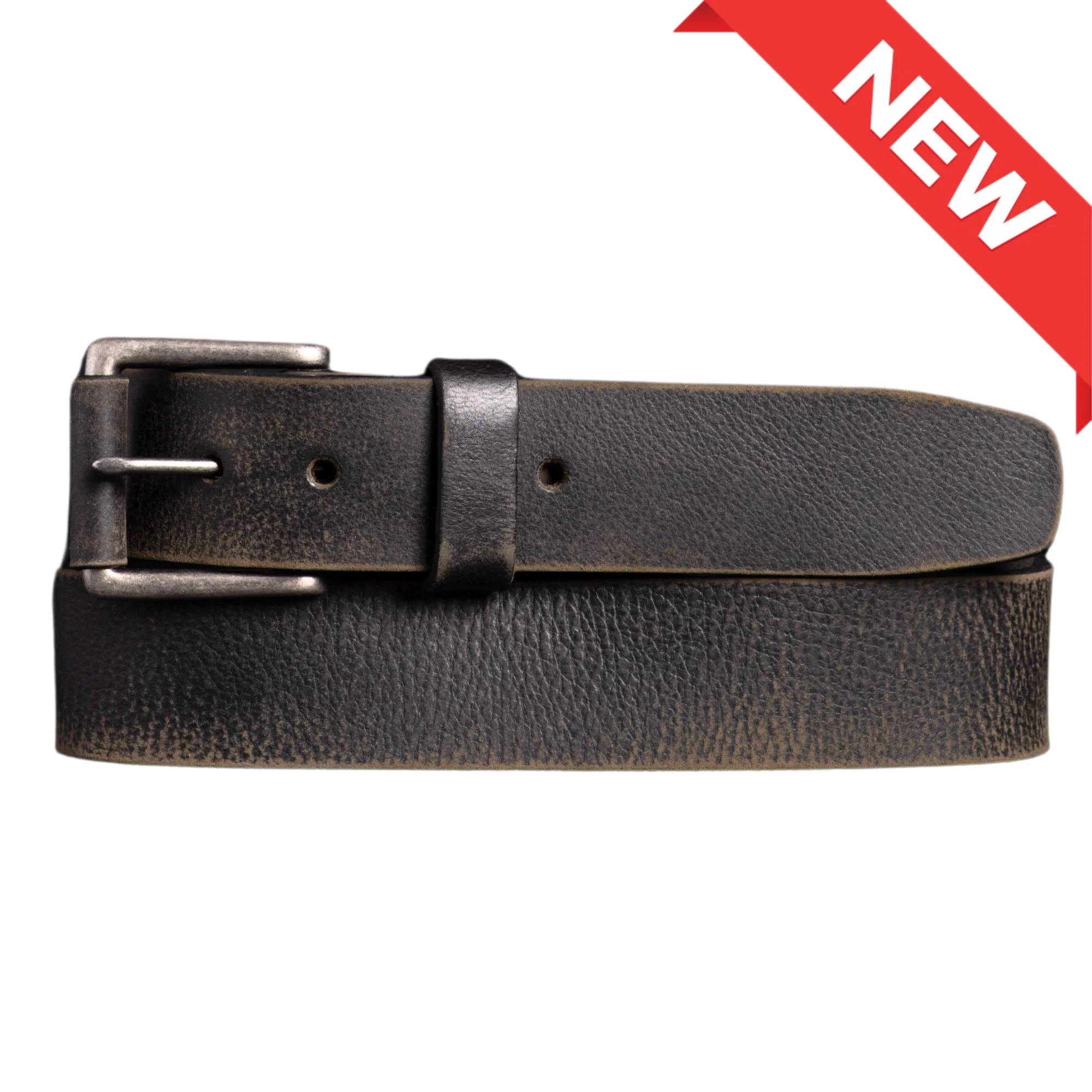 The Spartan Belt - Brown Leather Belt With Leather Wrapped Buckle - Image 12
