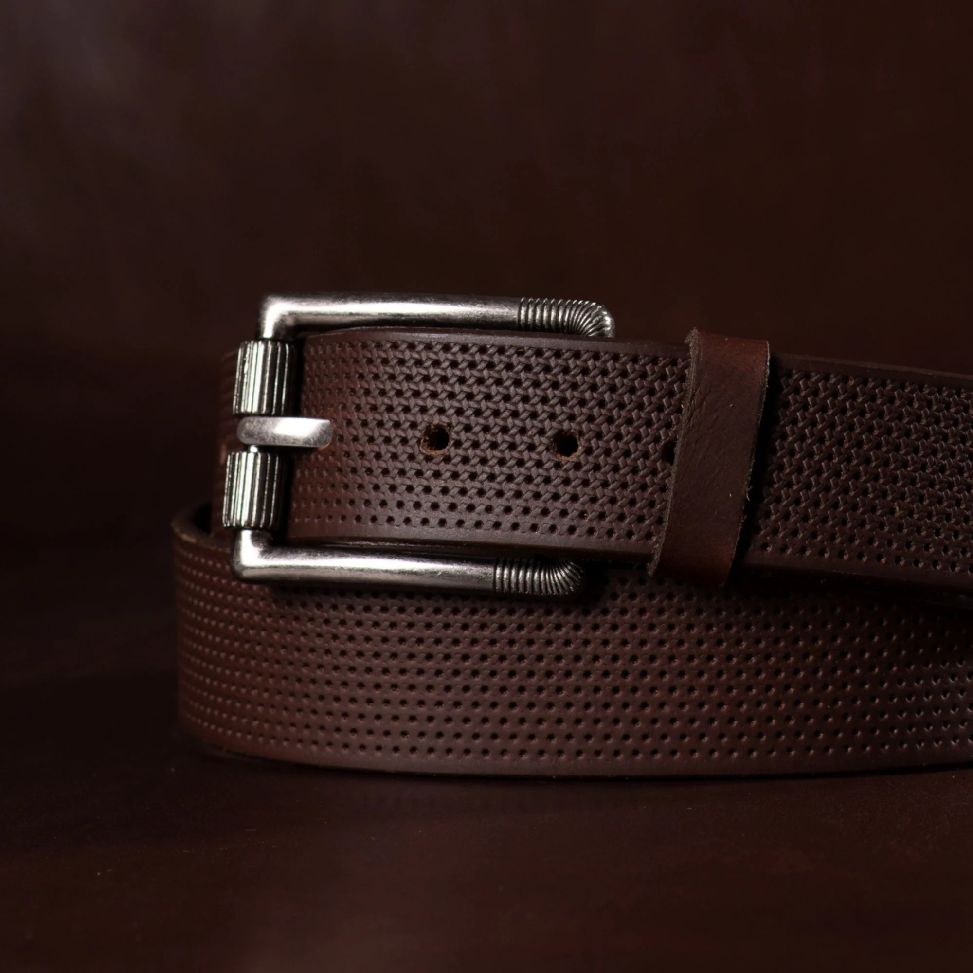 The Steampunk Belt Buckle - Long Embossed Belt Buckle with Rollers- 40 mm/ 1.6" - Image 4